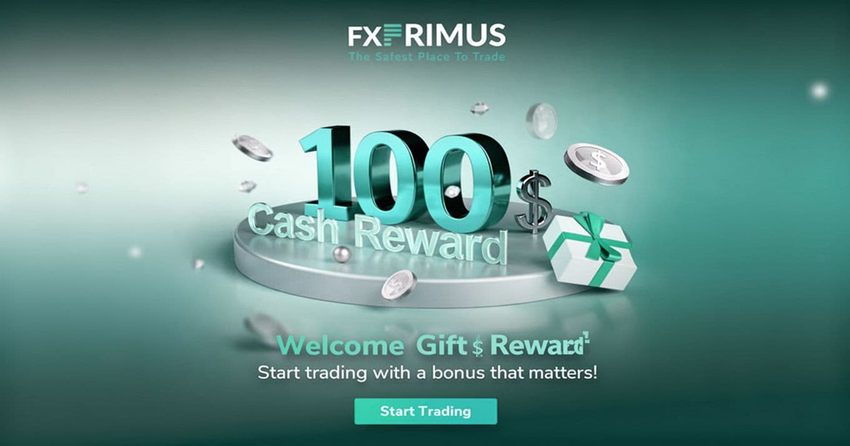 FXPRIMUS Welcome Gift, including how the $100 cash reward works