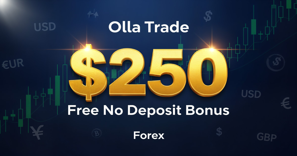 What is the Olla Trade $250 Forex No Deposit Bonus