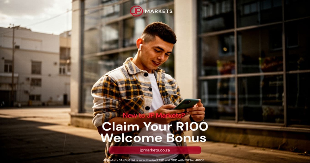 See what the JP Markets R100 Free No Deposit Bonus